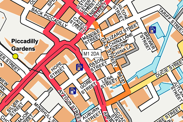 M1 2DA map - OS OpenMap – Local (Ordnance Survey)