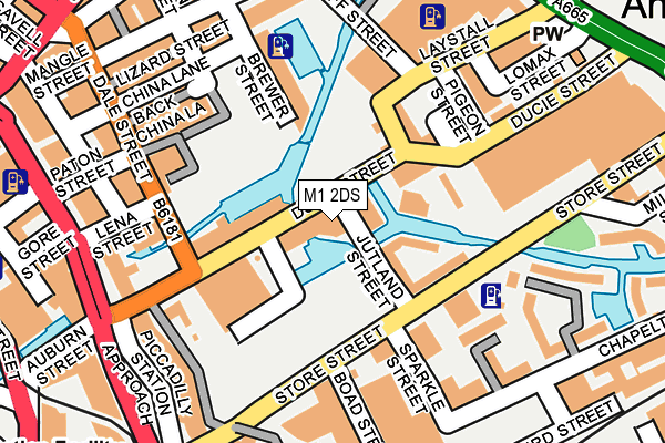 M1 2DS map - OS OpenMap – Local (Ordnance Survey)
