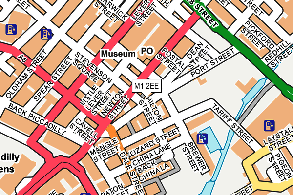 M1 2EE map - OS OpenMap – Local (Ordnance Survey)