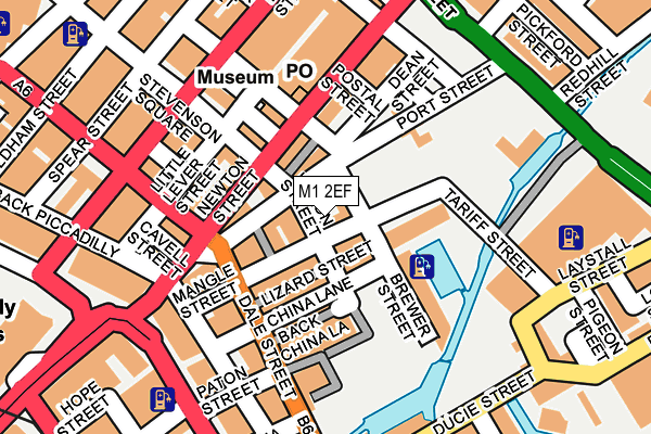M1 2EF map - OS OpenMap – Local (Ordnance Survey)
