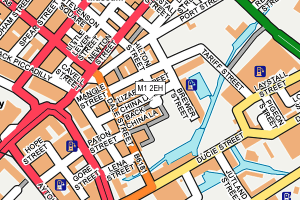 M1 2EH map - OS OpenMap – Local (Ordnance Survey)