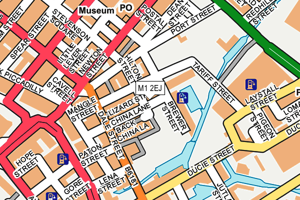 M1 2EJ map - OS OpenMap – Local (Ordnance Survey)