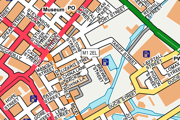 M1 2EL map - OS OpenMap – Local (Ordnance Survey)