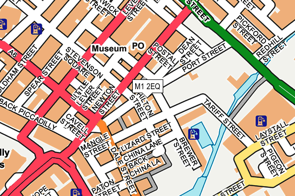 M1 2EQ map - OS OpenMap – Local (Ordnance Survey)