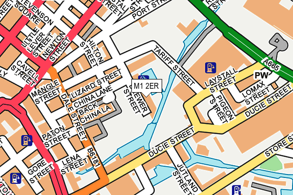 M1 2ER map - OS OpenMap – Local (Ordnance Survey)