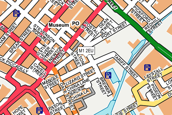 M1 2EU map - OS OpenMap – Local (Ordnance Survey)