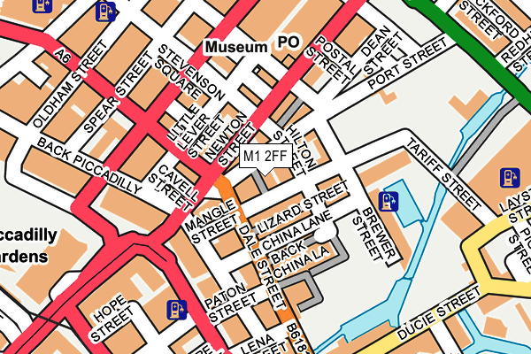 M1 2FF map - OS OpenMap – Local (Ordnance Survey)