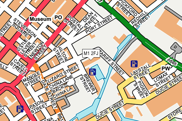 M1 2FJ map - OS OpenMap – Local (Ordnance Survey)