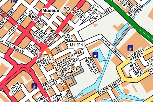 M1 2FN map - OS OpenMap – Local (Ordnance Survey)