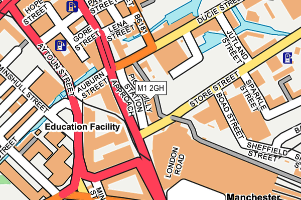 M1 2GH map - OS OpenMap – Local (Ordnance Survey)