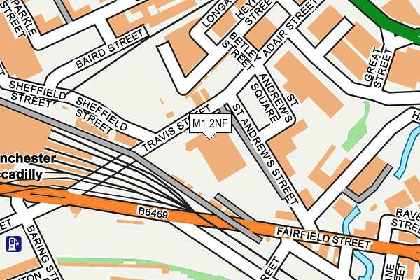 M1 2NF map - OS OpenMap – Local (Ordnance Survey)