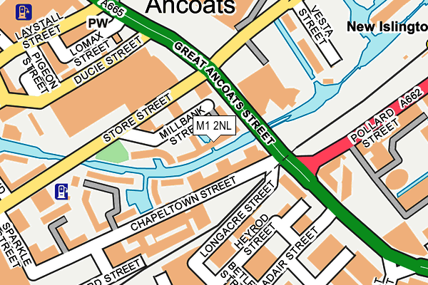 M1 2NL map - OS OpenMap – Local (Ordnance Survey)