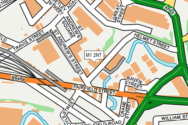 M1 2NT map - OS OpenMap – Local (Ordnance Survey)