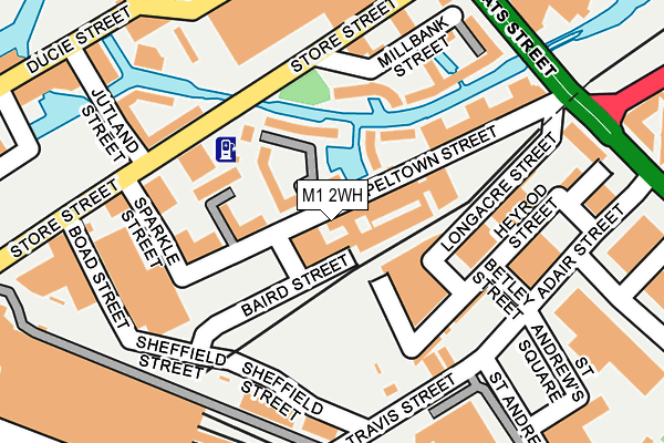 M1 2WH map - OS OpenMap – Local (Ordnance Survey)