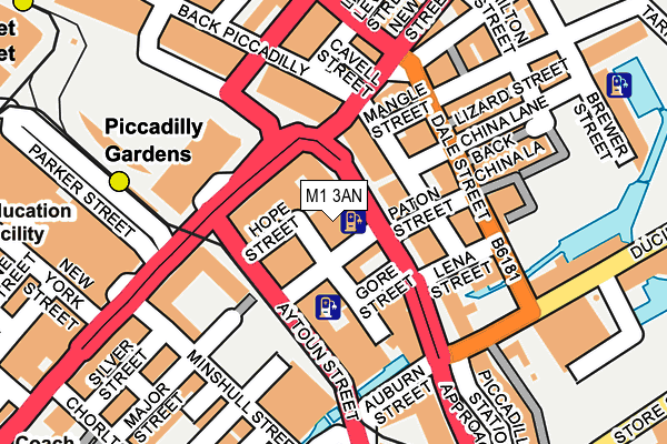 M1 3AN map - OS OpenMap – Local (Ordnance Survey)