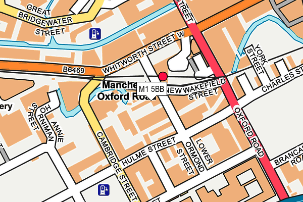 M1 5BB map - OS OpenMap – Local (Ordnance Survey)