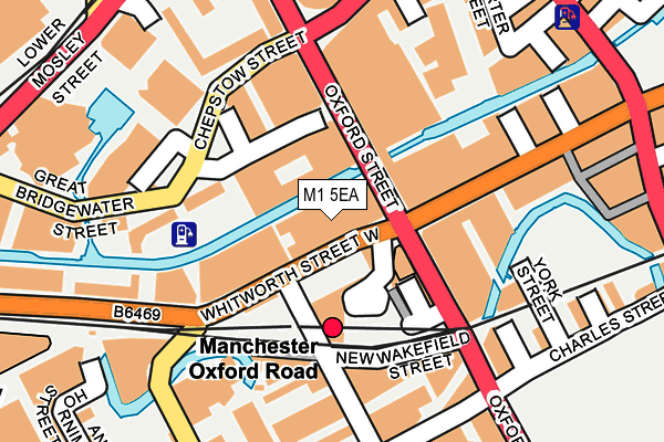 M1 5EA map - OS OpenMap – Local (Ordnance Survey)