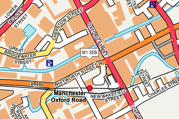 M1 5EB map - OS OpenMap – Local (Ordnance Survey)