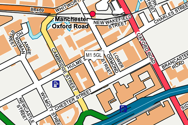 M1 5GL map - OS OpenMap – Local (Ordnance Survey)