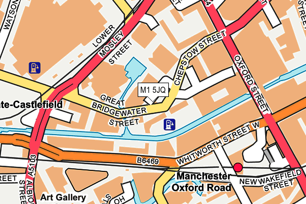 M1 5JQ map - OS OpenMap – Local (Ordnance Survey)