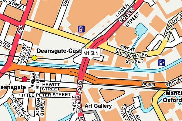 M1 5LN map - OS OpenMap – Local (Ordnance Survey)