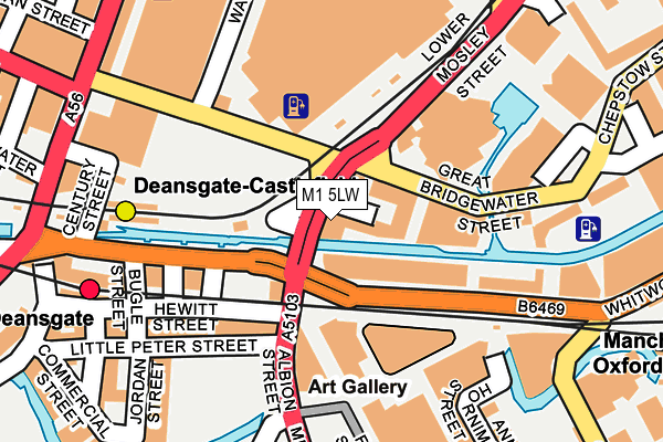 M1 5LW map - OS OpenMap – Local (Ordnance Survey)