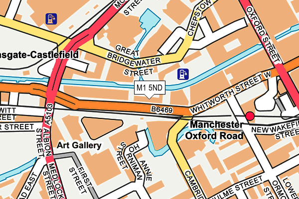M1 5ND map - OS OpenMap – Local (Ordnance Survey)