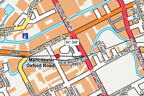 M1 5NF map - OS OpenMap – Local (Ordnance Survey)