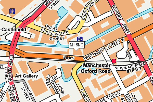 M1 5NG map - OS OpenMap – Local (Ordnance Survey)