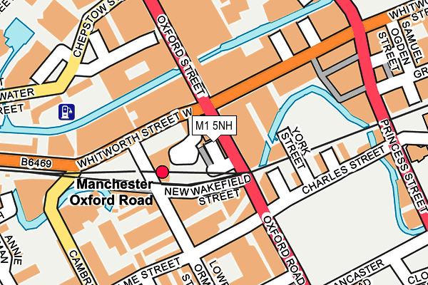 M1 5NH map - OS OpenMap – Local (Ordnance Survey)