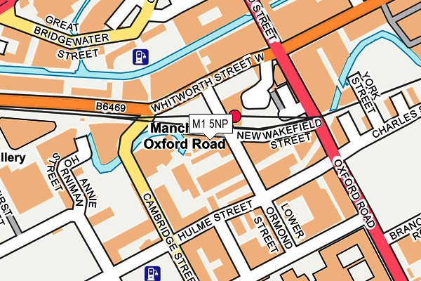 M1 5NP map - OS OpenMap – Local (Ordnance Survey)