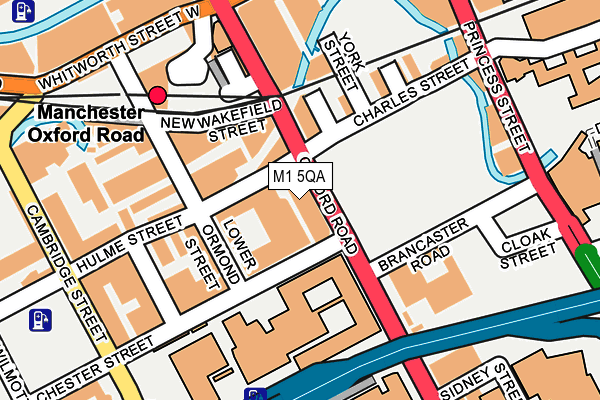 M1 5QA map - OS OpenMap – Local (Ordnance Survey)