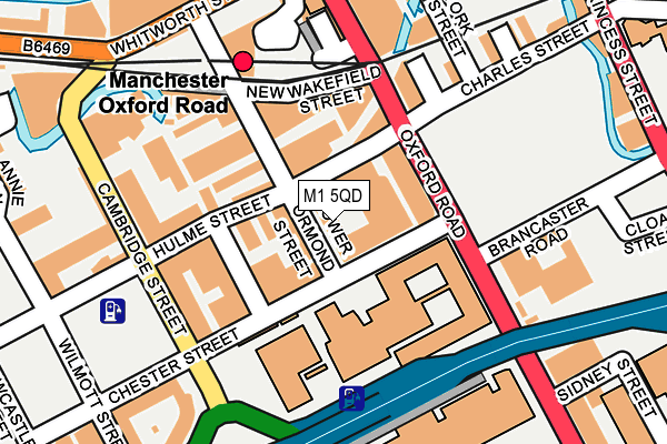 M1 5QD map - OS OpenMap – Local (Ordnance Survey)