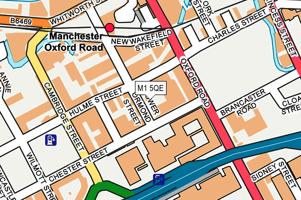 M1 5QE map - OS OpenMap – Local (Ordnance Survey)