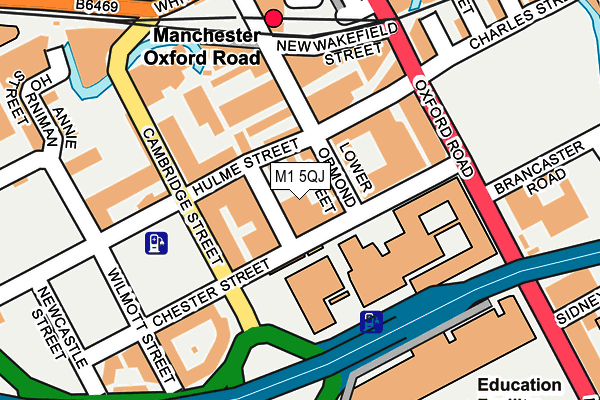 M1 5QJ map - OS OpenMap – Local (Ordnance Survey)