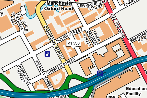M1 5SS map - OS OpenMap – Local (Ordnance Survey)