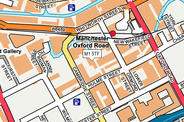 M1 5TF map - OS OpenMap – Local (Ordnance Survey)