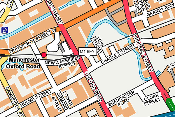 M1 6EY map - OS OpenMap – Local (Ordnance Survey)