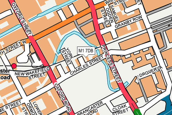 M1 7DB map - OS OpenMap – Local (Ordnance Survey)