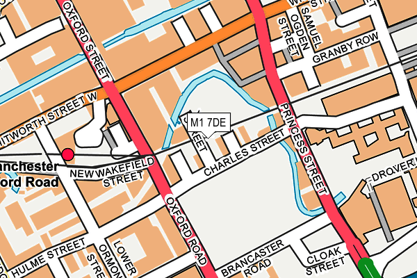 M1 7DE map - OS OpenMap – Local (Ordnance Survey)