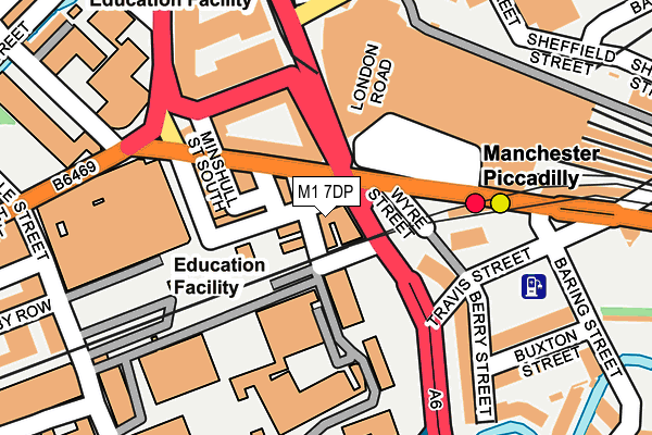 M1 7DP map - OS OpenMap – Local (Ordnance Survey)