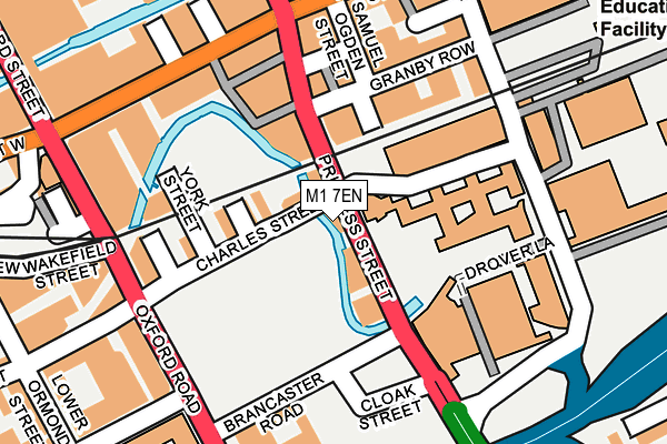 M1 7EN map - OS OpenMap – Local (Ordnance Survey)