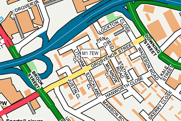 M1 7EW map - OS OpenMap – Local (Ordnance Survey)