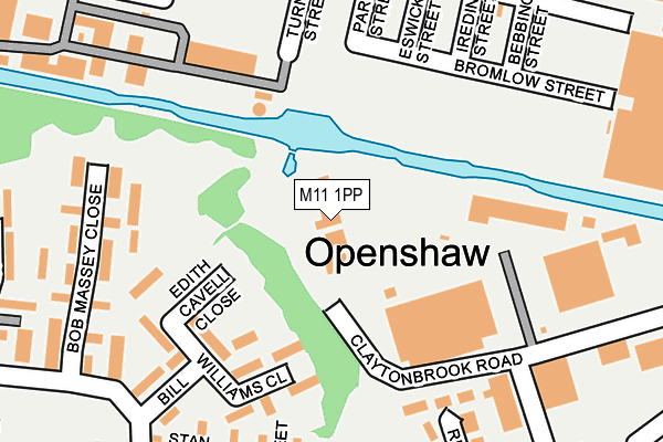 M11 1PP map - OS OpenMap – Local (Ordnance Survey)