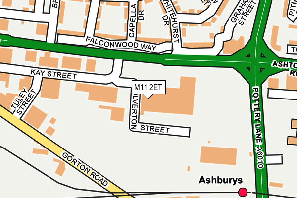 M11 2ET map - OS OpenMap – Local (Ordnance Survey)