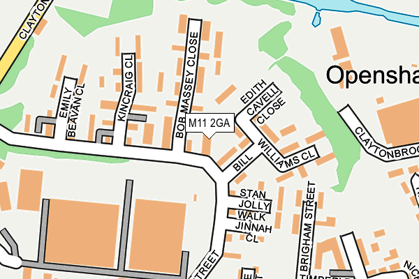 M11 2GA map - OS OpenMap – Local (Ordnance Survey)