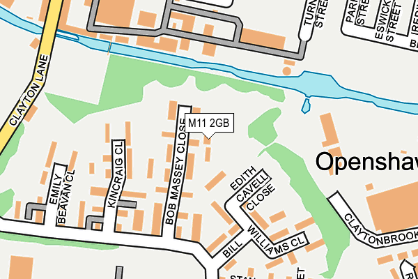 M11 2GB map - OS OpenMap – Local (Ordnance Survey)