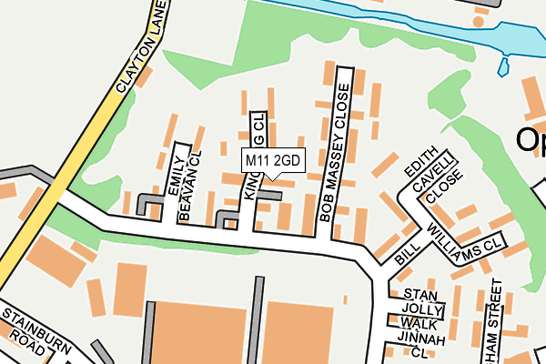 M11 2GD map - OS OpenMap – Local (Ordnance Survey)