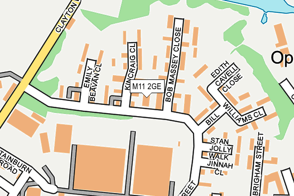 M11 2GE map - OS OpenMap – Local (Ordnance Survey)