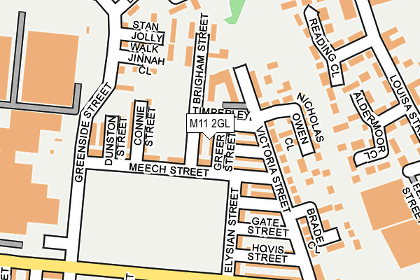 M11 2GL map - OS OpenMap – Local (Ordnance Survey)